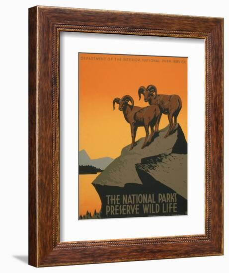 National Parks-J. Hirt-Framed Art Print