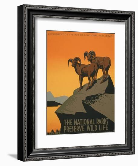 National Parks-J. Hirt-Framed Art Print