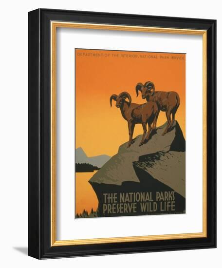 National Parks-J. Hirt-Framed Art Print