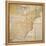 National Postal Museum: 1796 Postal Route Map-null-Framed Stretched Canvas