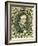 National Postal Museum: 5-Cent Green Jefferson Davis Confederate Stamp-null-Framed Art Print