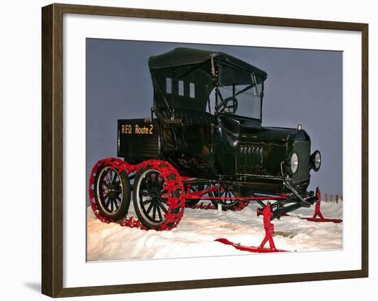 National Postal Museum: Ford Model-T with Snowmobile Attachment-null-Framed Photographic Print