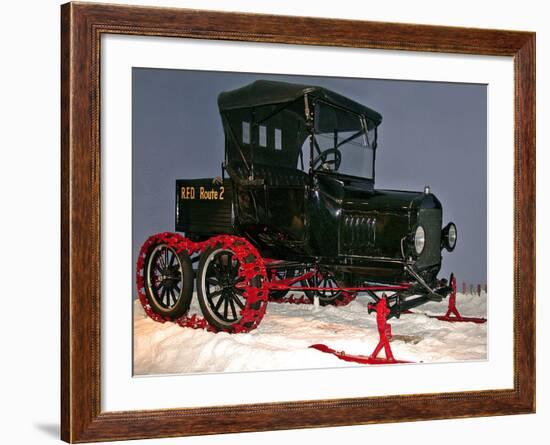 National Postal Museum: Ford Model-T with Snowmobile Attachment-null-Framed Photographic Print