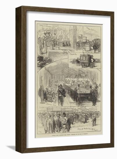 National Rifle Association Prize Meeting, Preparing for the Camp at Wimbledon-Charles Robinson-Framed Giclee Print