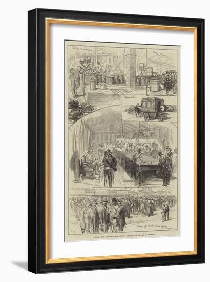 National Rifle Association Prize Meeting, Preparing for the Camp at Wimbledon-Charles Robinson-Framed Giclee Print