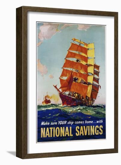 National Savings Poster-L.A. Wilcox-Framed Giclee Print