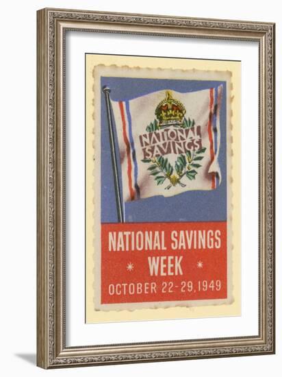 National Savings Week, October 22-29 1949-null-Framed Giclee Print