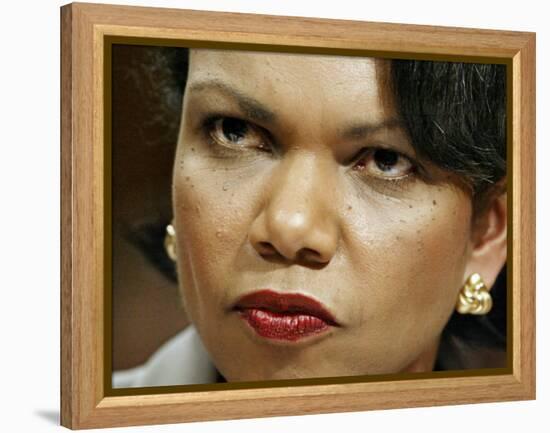 National Security Adviser Condoleezza Rice Testifies-null-Framed Premier Image Canvas