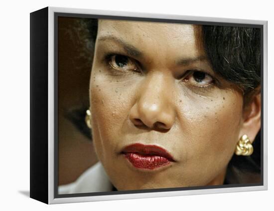 National Security Adviser Condoleezza Rice Testifies-null-Framed Premier Image Canvas