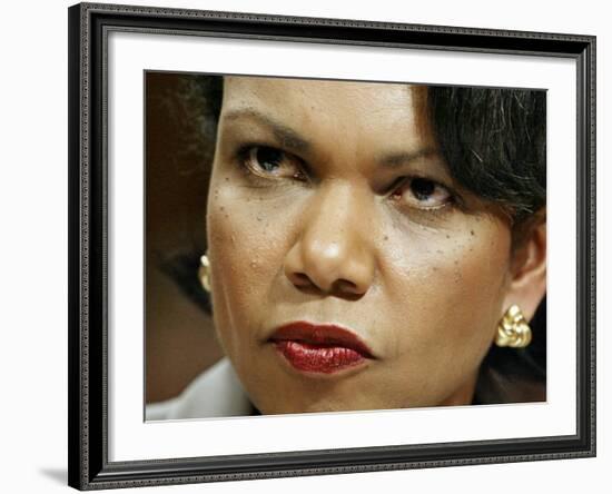 National Security Adviser Condoleezza Rice Testifies-null-Framed Photographic Print