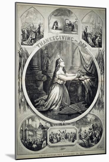 National Thanksgiving-Thomas Nast-Mounted Giclee Print