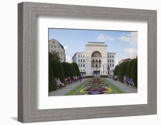 National Theatre and Opera House in Piata Victoriei, Timisoara, Banat, Romania, Europe-Ian Trower-Framed Photographic Print