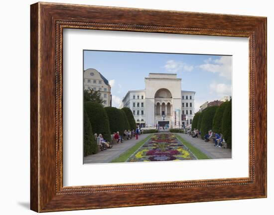 National Theatre and Opera House in Piata Victoriei, Timisoara, Banat, Romania, Europe-Ian Trower-Framed Photographic Print