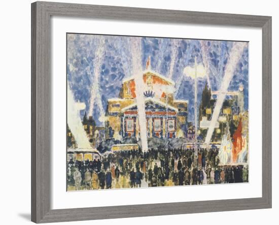 National Theatre in Moscow, Russia 20th Century Print-null-Framed Giclee Print