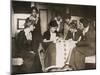 National Woman's Party's Alice Paul Sews a Star on Ratification Flag, Ca. 1919-null-Mounted Photo