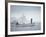 Nativa Alaskan Fishermen Hunters in their Small Boat in the Icy Waters of Alaska-Ralph Crane-Framed Photographic Print