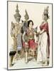 Native Actors and Actresses in Traditional Costume, Siam, 1800s-null-Mounted Giclee Print