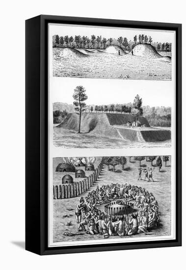 Native American Archaeological Sites, USA, 1901-null-Framed Premier Image Canvas