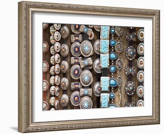 Native American Belts, Santa Fe, New Mexico, Usa-Julian McRoberts-Framed Photographic Print