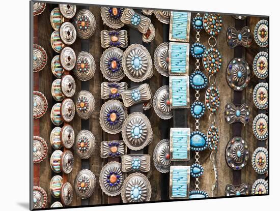 Native American Belts, Santa Fe, New Mexico, Usa-Julian McRoberts-Mounted Photographic Print