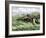 Native American Bow-Hunting Pronghorn Antelope on the Great Plains-null-Framed Giclee Print