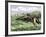 Native American Bow-Hunting Pronghorn Antelope on the Great Plains-null-Framed Giclee Print