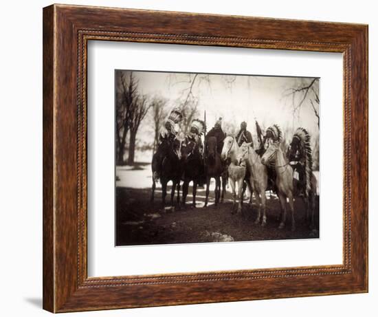 Native American Chiefs-Edward S Curtis-Framed Giclee Print