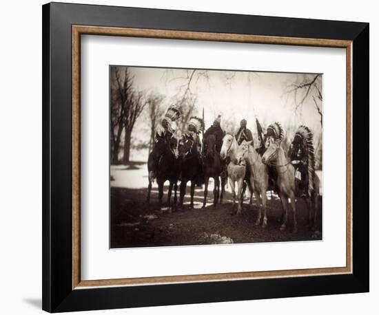 Native American Chiefs-Edward S Curtis-Framed Giclee Print