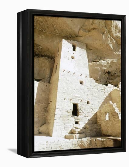 Native American cliff dwelling at Mesa Verde, Colorado, USA-Werner Forman-Framed Premier Image Canvas
