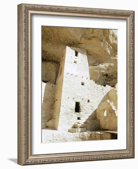 Native American cliff dwelling at Mesa Verde, Colorado, USA-Werner Forman-Framed Photographic Print