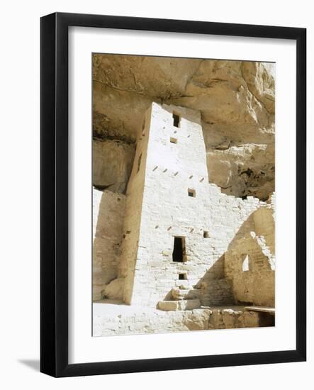 Native American cliff dwelling at Mesa Verde, Colorado, USA-Werner Forman-Framed Photographic Print