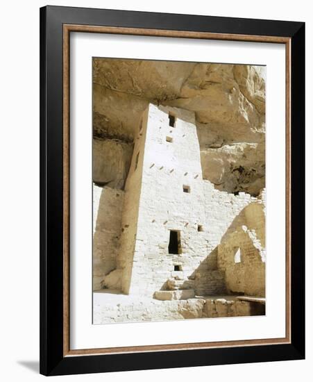 Native American cliff dwelling at Mesa Verde, Colorado, USA-Werner Forman-Framed Photographic Print