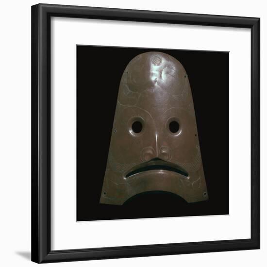 Native American copper mask representing a killer whale, 19th century-Unknown-Framed Giclee Print