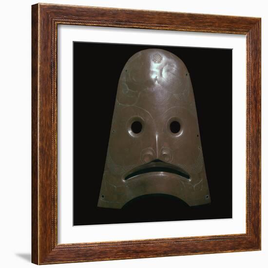 Native American copper mask representing a killer whale, 19th century-Unknown-Framed Giclee Print