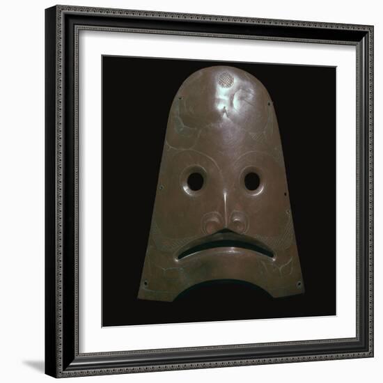 Native American copper mask representing a killer whale, 19th century-Unknown-Framed Giclee Print
