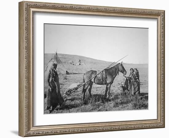 Native American Cree People of Western Canada, C.1890-American Photographer-Framed Giclee Print