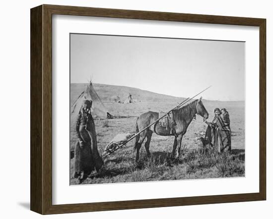 Native American Cree People of Western Canada, C.1890-American Photographer-Framed Giclee Print