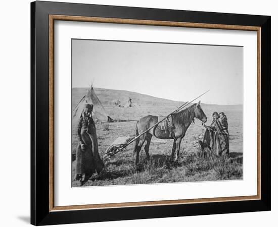 Native American Cree People of Western Canada, C.1890-American Photographer-Framed Giclee Print