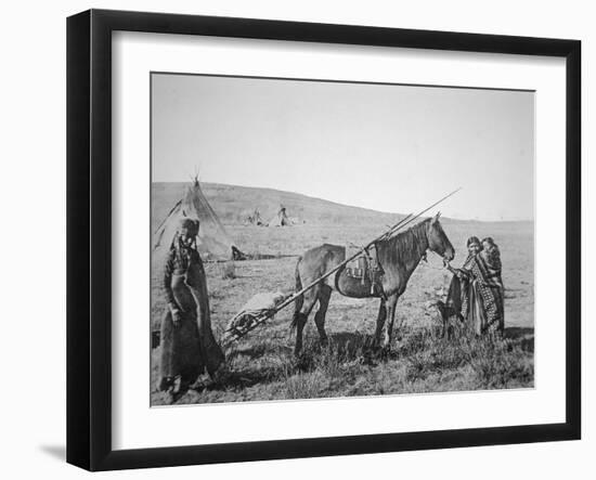 Native American Cree People of Western Canada, C.1890-American Photographer-Framed Giclee Print