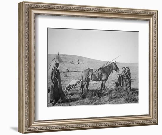 Native American Cree People of Western Canada, C.1890-American Photographer-Framed Giclee Print