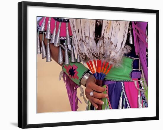 Native American in Colorful Regalia for Wild Horse Casino Pow Wow, Oregon, USA-Brent Bergherm-Framed Photographic Print