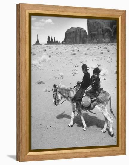 Native American Indian Children-Loomis Dean-Framed Premier Image Canvas