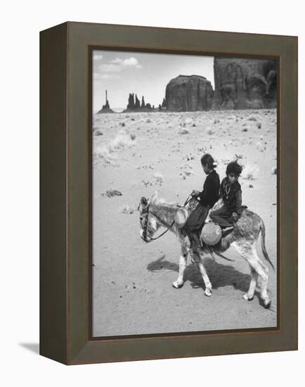 Native American Indian Children-Loomis Dean-Framed Premier Image Canvas