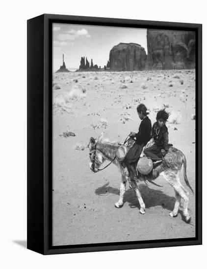 Native American Indian Children-Loomis Dean-Framed Premier Image Canvas