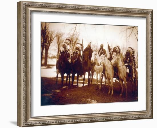 Native American Indian Tribal Leaders, 1900-Science Source-Framed Giclee Print