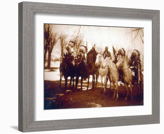 Native American Indian Tribal Leaders, 1900-Science Source-Framed Giclee Print