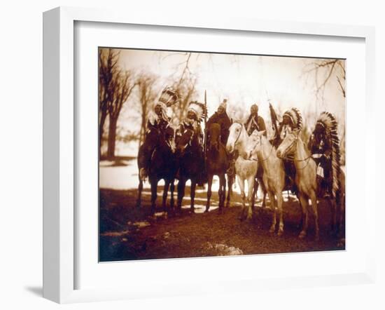 Native American Indian Tribal Leaders, 1900-Science Source-Framed Giclee Print