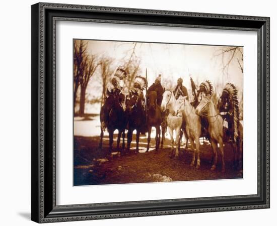 Native American Indian Tribal Leaders, 1900-Science Source-Framed Giclee Print