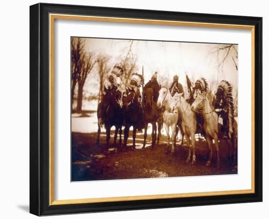 Native American Indian Tribal Leaders, 1900-Science Source-Framed Giclee Print