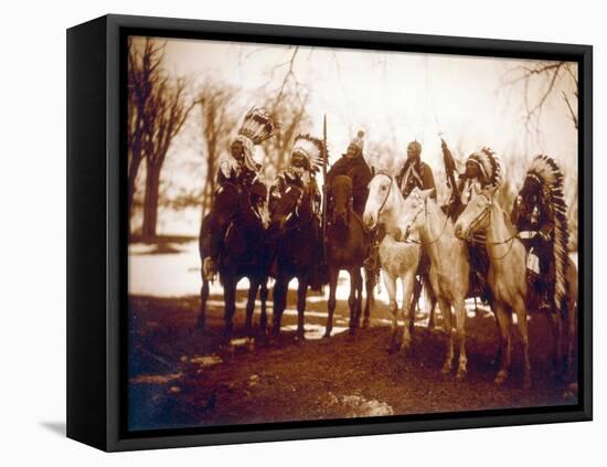 Native American Indian Tribal Leaders, 1900-Science Source-Framed Premier Image Canvas